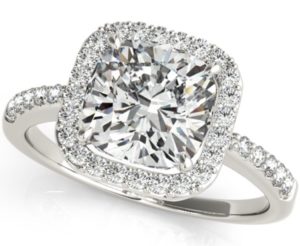 beautiful cushion cut diamond ring